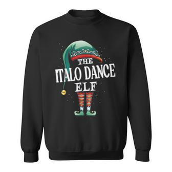 Italo Dance Elf Christmas Group Xmas Pajama Party Sweatshirt | Mazezy CA