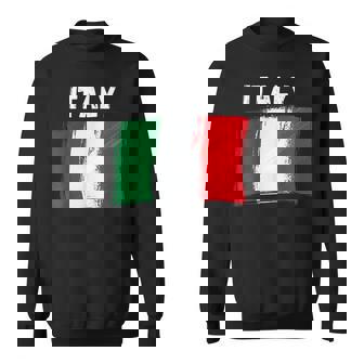 Italy Flag Holiday Vintage Grunge Italian Flag Sweatshirt | Mazezy