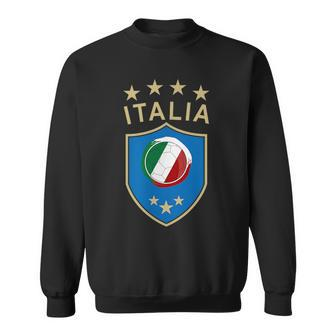 Italy Soccer Italian Italia Flag Football Player Sweatshirt | Mazezy