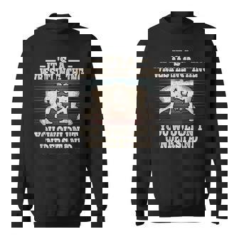 Its A Wrestling Thing Funny Wrestle Retro Wrestler Sweatshirt | Mazezy