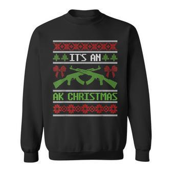 It's An Ak Christmas Ugly Sweater Gun Right Hunting Military Sweatshirt - Monsterry UK