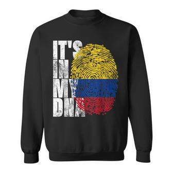 It's In My Dna Colombian Proud Hispanic Colombia Flag Sweatshirt | Mazezy UK