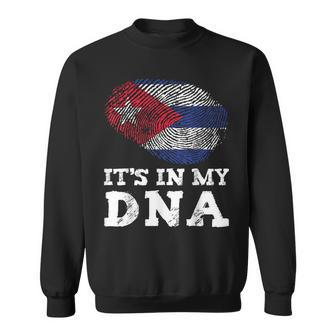 It's In My Dna Cuba Cuban Hispanic Heritage Month Proud Sweatshirt - Seseable