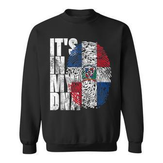 It's In My Dna Dominican Proud Dominican Republic Flag Sweatshirt | Mazezy