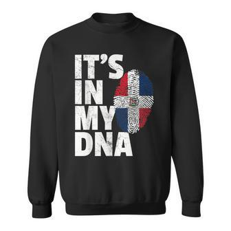 It's In My Dna Dominican Republic Flag Christmas Sweatshirt - Monsterry AU
