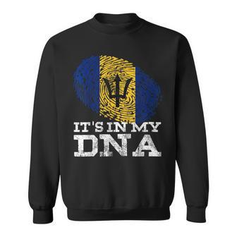 Its In My Dna Barbados Cool Barbadian Gifts Afro Bajan Flag Barbados Funny Gifts Sweatshirt | Mazezy