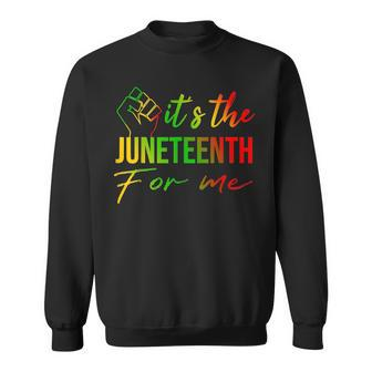 Its The Junenth For Me Free Ish Since 1865 Independence Sweatshirt - Seseable