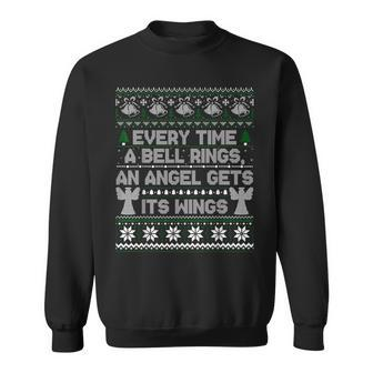 It's A Wonderful Life Every Time A Bell Rings Ugly Sweater Sweatshirt - Thegiftio UK