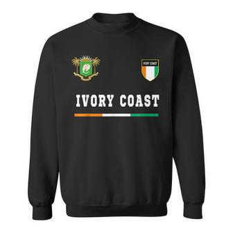 Ivory Coast SportSoccer Jersey Flag Football Sweatshirt | Mazezy