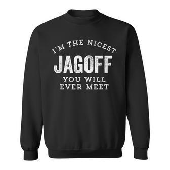 Jagoff Nicest Ever Meet Pittsburgh Yinzer Gag Sweatshirt | Mazezy
