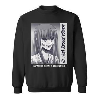 Japanisches Horror Zwei Gesichter Yurei Bakemono Obake Horror Sweatshirt | Mazezy UK