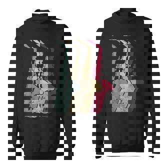 Jazz Musician Saxophone Vintage Colorful Sweatshirt | Mazezy