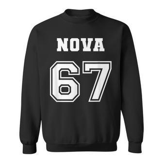 Jersey Style Nova 67 1967 Classic Old School Muscle Car Sweatshirt | Mazezy