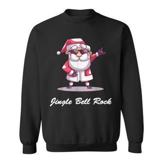 Jingle Bell Rock Santa Christmas Sweater- Sweatshirt - Thegiftio UK
