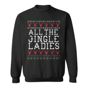 Jingle Ladies Holiday Ugly Christmas Sweater Sweatshirt - Monsterry UK