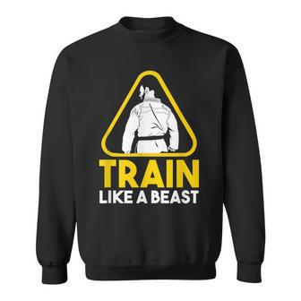 Jiu Jitsu Brazil Train Like A Beast Bjj Jujitsu Grappling Sweatshirt | Mazezy
