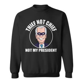 Joe Biden Is Not My President Funny Anti Joe Biden Sweatshirt | Mazezy DE