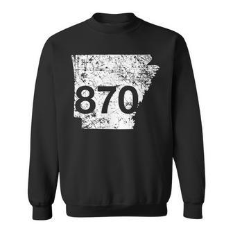 Jonesboro Ei Dorado Texarkana Area Code 870 Arkansas Sweatshirt | Mazezy