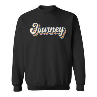 Journey Personalized Name Retro Vintage Birthday For Journey Sweatshirt | Mazezy