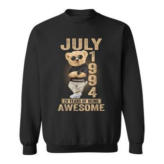 July 1994 29Th Birthday 2023 29 Years Of Being Awesome Sweatshirt - Seseable