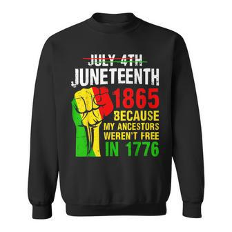 July 4Th Junenth African American Black History 1865 June Sweatshirt - Seseable