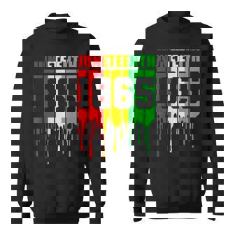 Junenth 1865 African Flag Color Celebrate Junenth Sweatshirt - Seseable