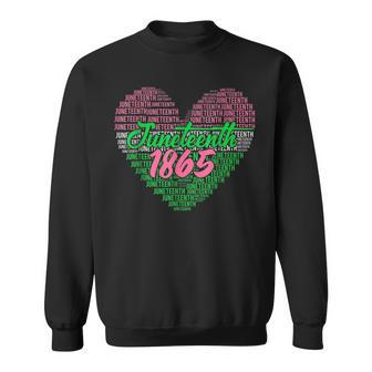 Junenth 1865 Aka Love Heart Sweatshirt | Mazezy