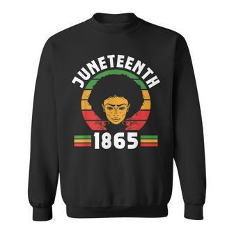 Junenth 1865 Black American Africa  Sweatshirt