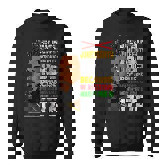 Junenth 1865 Freedom Day Afro Black King Fathers Day Sweatshirt | Mazezy