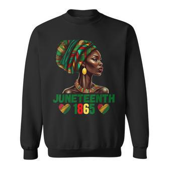 Junenth Black Afro American Woman 1865 Pride African Sweatshirt - Seseable