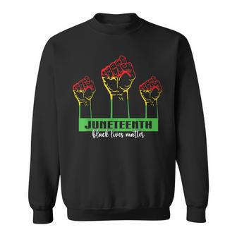 Junenth Fists Junenth Matters Sweatshirt | Mazezy