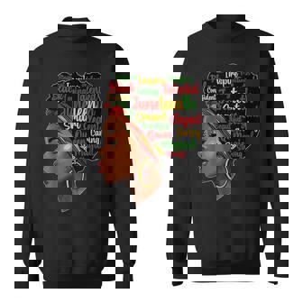 Junenth Is My Independence Day Afro Melanin Black Queen Sweatshirt | Mazezy