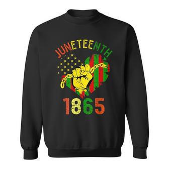 Junenth Is My Independence Day Black King Fathers Day Men Sweatshirt | Mazezy UK