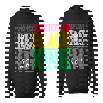 Junenth Is My Independence Day Black King Fathers Day Sweatshirt | Mazezy