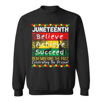 Junenth Is My Independence Day Black Pride Melanin Pride Month Funny Designs Funny Gifts Sweatshirt | Mazezy