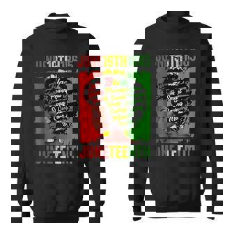 Junenth Is My Independence Day Black Queen Black Pride Sweatshirt | Mazezy