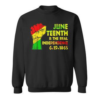 Junenth Is The Real Independence Day 1865 Freedom Pride Sweatshirt | Mazezy