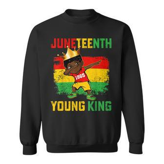 Junenth King Celebrating 1865 Black Boys Kids Toddler Sweatshirt | Mazezy