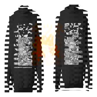 Kaiju Kitsune Nine Tailed Fox Japanese Monster Sweatshirt | Mazezy