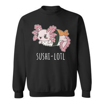 Kawaii Axolotl Cute Japanese Sushi Sweatshirt | Mazezy