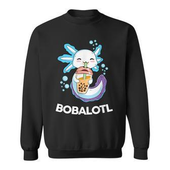 Kawaii Boba Axolotl Bubble Tea Anime Kids N Girls Sweatshirt | Mazezy
