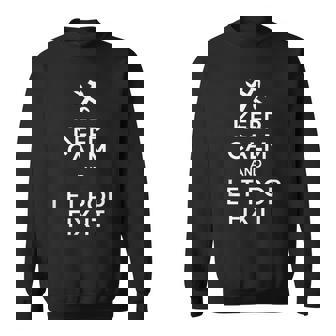 Keep Calm And Let Pop Fix It Grandpa Cotton Tops Sweatshirt | Mazezy