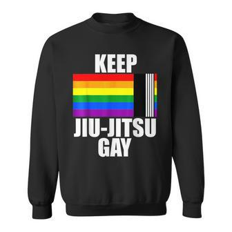 Keep Jiu Jitsu Gay Lgbt Gay Pride Month 2023 Ally Flag Pride Month Funny Designs Funny Gifts Sweatshirt | Mazezy CA