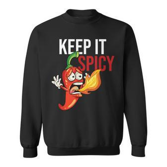 Keep It Spicy Chili Hot Red Pepper Jalapeno Sweatshirt | Mazezy UK