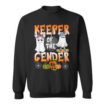 Keeper Of The Gender Halloween Ghost Pumpkin Baby Sweatshirt - Monsterry