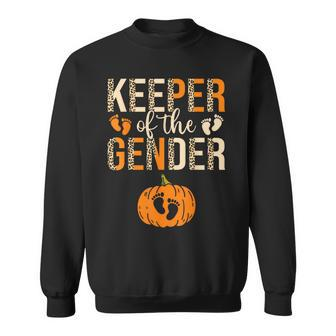Keeper Of The Gender Reveal Baby Announcement Halloween Sweatshirt - Monsterry DE