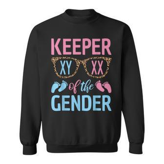 Keeper Of The Gender Baby Shower Gender Reveal Party Outfit Sweatshirt | Mazezy