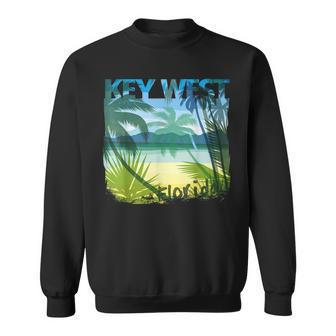 Key West Florida Beach Summer Matching Family Palms Tree Florida Gifts & Merchandise Funny Gifts Sweatshirt | Mazezy