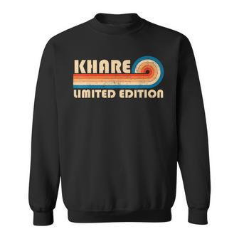 Khare Surname Retro Vintage 80S 90S Birthday Reunion Sweatshirt | Mazezy