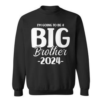 Kids Baby Boy Im Going To Be A Big Brother 2024 Big Bro Sweatshirt - Monsterry UK
